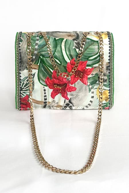 The Garnish Company Daintree Floral Print Sling Bag 