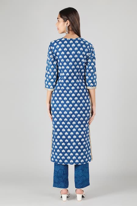 Sheeshakari Mirror Sequin Embroidered Kurta 