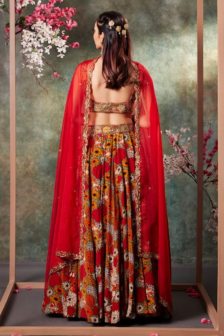 Mehak Murpana Gulshan Print Lehenga Set 