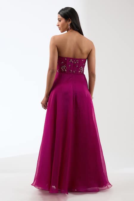 Anjali Kanwar Crystal Embellished Corset Gown 