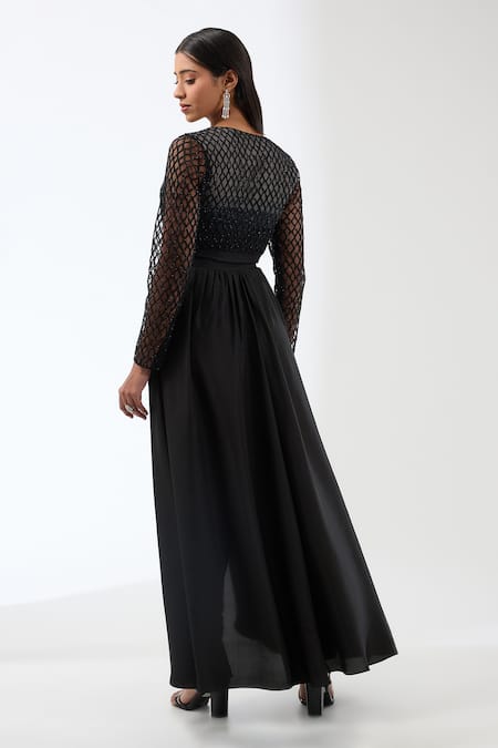 Anjali Kanwar Embroidered Draped Anarkali Set 