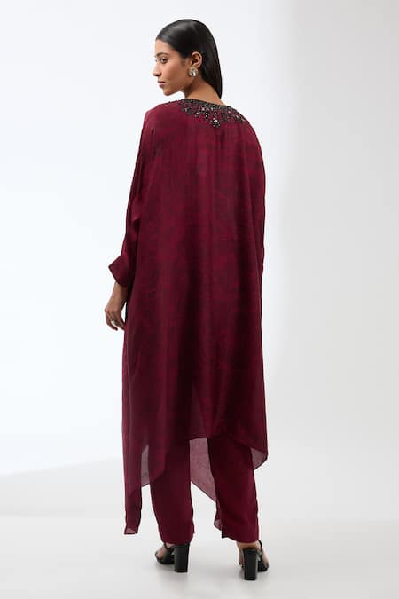 Anjali Kanwar Floral Print Tunic & Trouser Set 