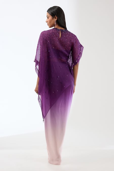 Anjali Kanwar Sequin Work Cape Skirt Set 