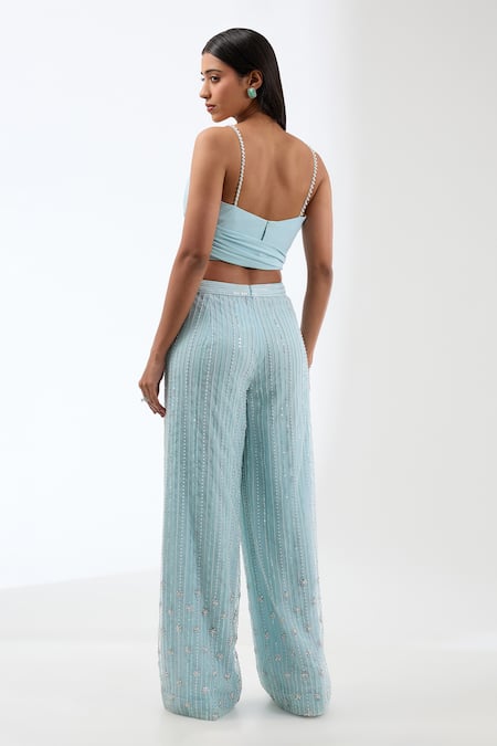 Anjali Kanwar Wrap Top & Embroidered Pant Set 