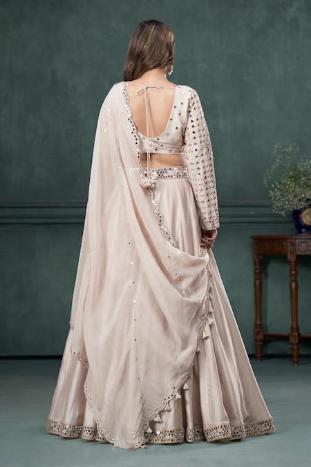 Hirika & Dhruti Mirror Embroidered Lehenga Set 