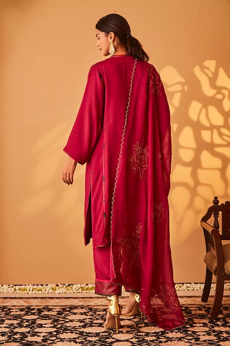 BO Tree Saher E Dil Placement Embroidered Kurta Set 