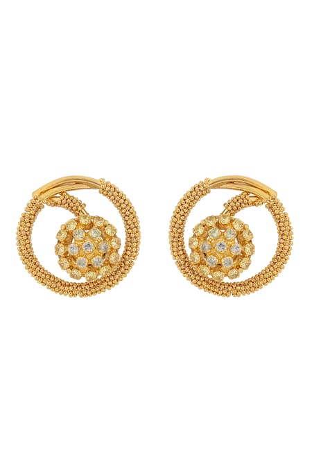 ITRANA Marigold Blossom Studs 