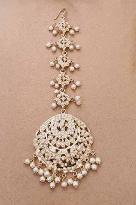 Queens Jewels Bridal Pearl Maangtikka 