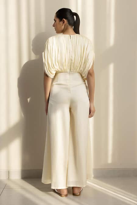 Studio Surbhi Floral Embroidered Kaftan Style Jumpsuit 