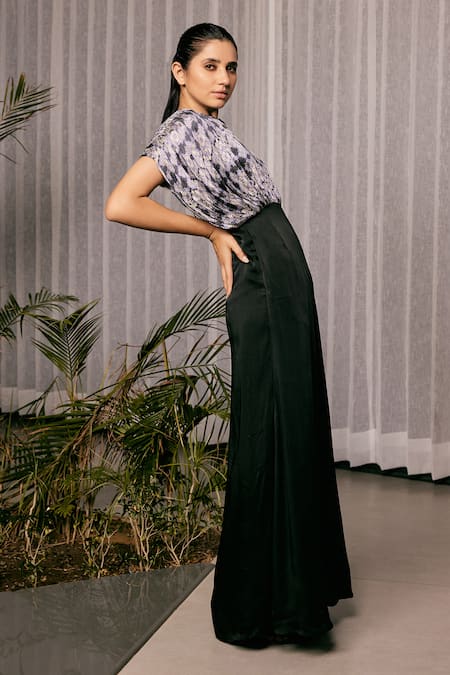 Buy Studio Surbhi Multi Color Georgette, Satin Abstract Floral Print Kaftan Style Yoke Jumpsuit Online at Aza Fashions Buy_Studio Surbhi_Multi Color Georgette, Satin Abstract Floral Print Kaftan Style Yoke Jumpsuit_Online_at_Aza_Fashions