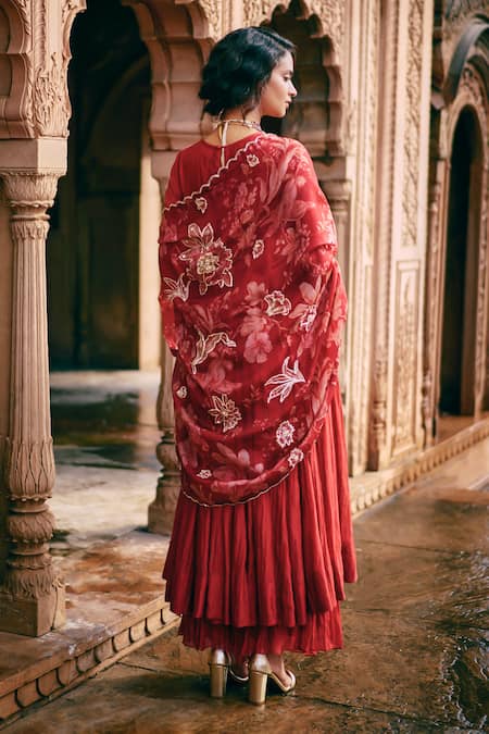 Paulmi And Harsh Forty Kali Anarkali Skirt Set 