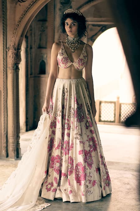 Paulmi and Harsh Floral Print Lehenga Set 