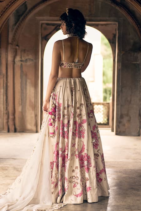 Paulmi And Harsh Floral Print Lehenga Set 