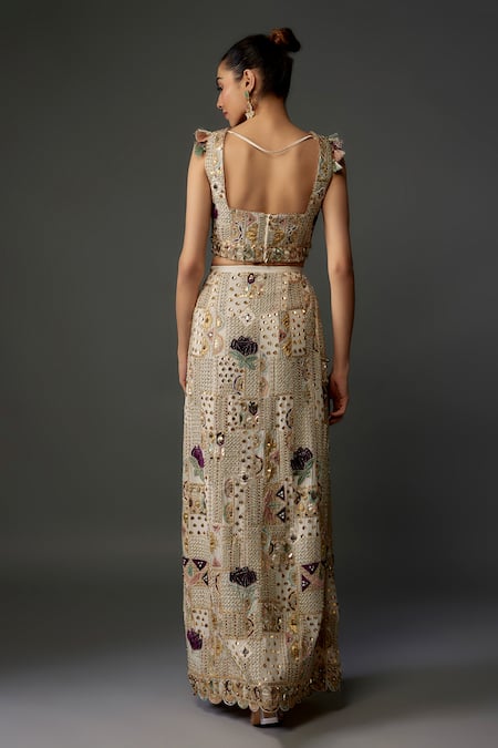 Payal Singhal Bahar Shamiyana Embroidered Lehenga Set 