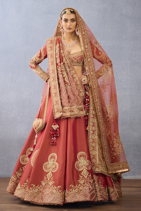 Torani Gerua Surbhi Spade Embroidered Bridal Lehenga Set 