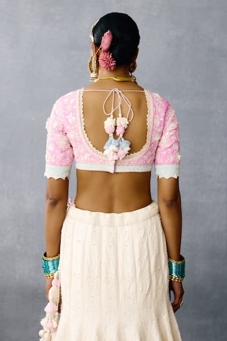 Torani Kumuda Birajini Threadwork Embroidered Lehenga Set 