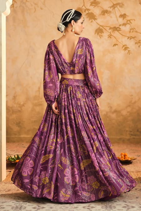 Blooming Threads Chintz Print Lehenga Set 