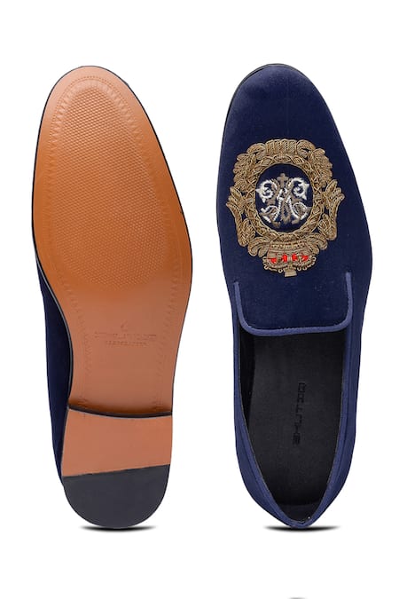 Shutiq Javar Velvet Embroidered Shoes 