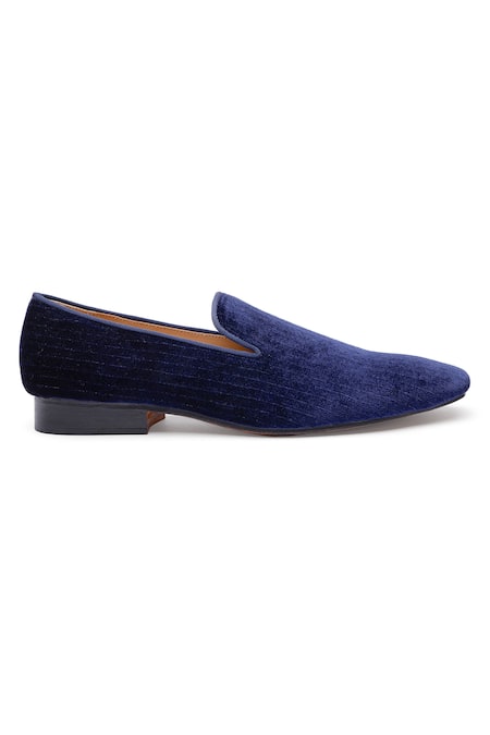 Buy_Shutiq_Blue Plain Rainy Leather Shoes _Online_at_Aza_Fashions