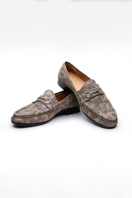 SHUTIQ Reed Camouflage Pattern Shoes 