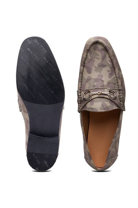 Shop_Shutiq_Grey Camouflage Reed Pattern Shoes _at_Aza_Fashions
