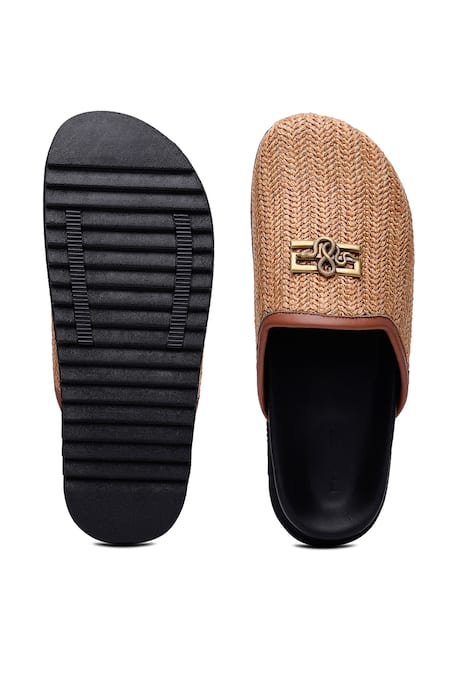 Shop_Shutiq_Brown Embellished Sesha Textured Mules _at_Aza_Fashions