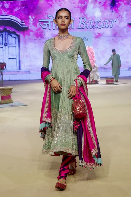 PUNIT BALANA Marodi Embroidered Anarkali Set 