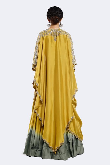 Onaya Bead Sequin Embroidered Lehenga Saree Set 