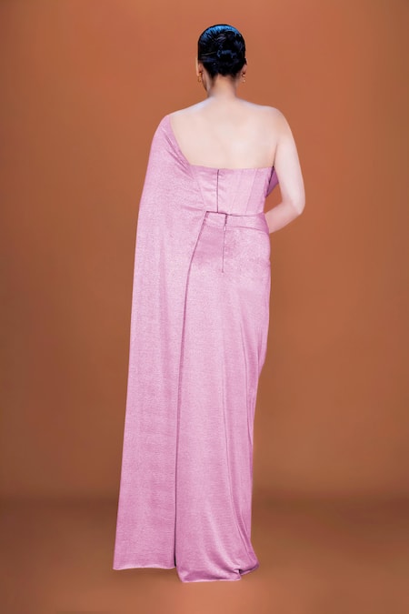 Neeta Lulla Eden 3D Floral Embroidered Saree Gown 