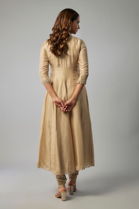 FATIZ Embroidered Anarkali Churidar Set 