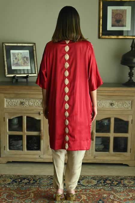Shorshe Clothing Shahi Woven Kaftan & Nandini Dhoti Pant Set 
