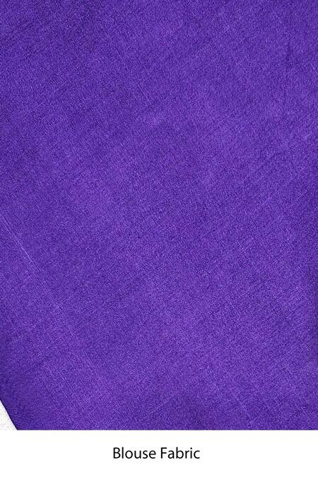 Bihart Purple Silk Embroidery Tarangini Wild Woven Saree With Unstitched Blouse Piece at Aza Fashions Bihart_Purple Silk Embroidery Tarangini Wild Woven Saree With Unstitched Blouse Piece _at_Aza_Fashions