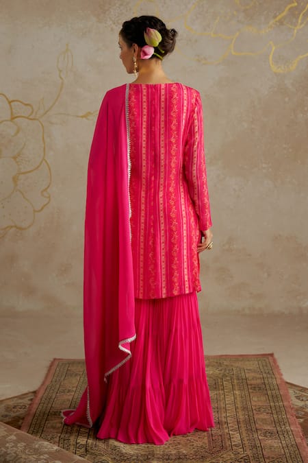 Chhavvi Aggarwal Floral Print Kurta Sharara Set 