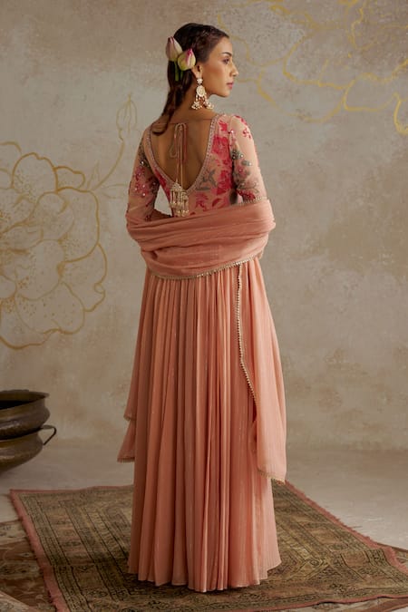 Chhavvi Aggarwal Floral Print & Embroidered Anarkali With Dupatta 