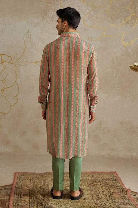 Chhavvi Aggarwal Geometric Floral Print Kurta With Pant 