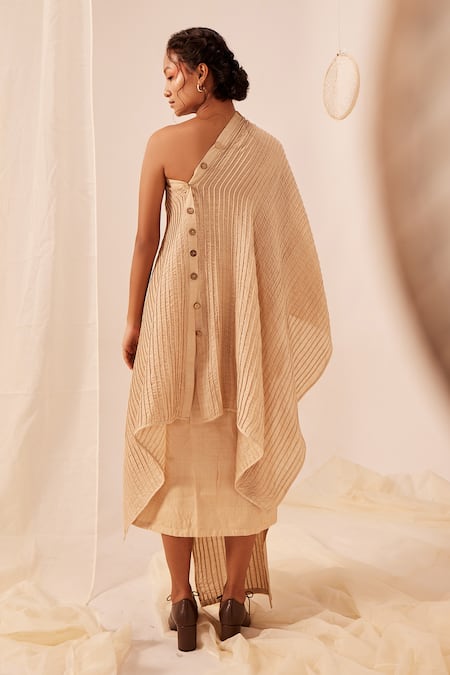 EK Katha Cord Embroidered Skirt 