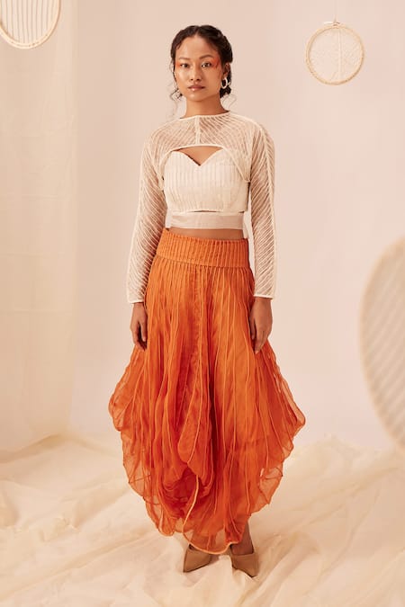 EK Katha Cord Embroidered Top 