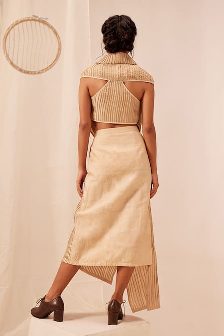 EK Katha Cord Embroidered Butterfly Blouse 