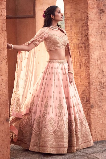 Azeera Zardozi Embroidered Bridal Lehenga Set 