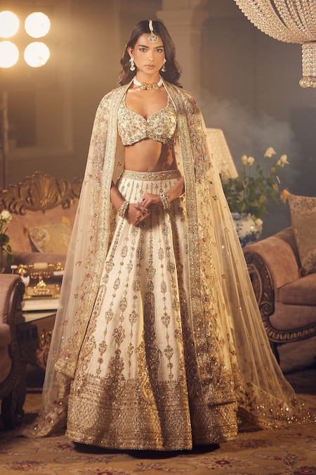 Azeera Prachi Zardozi Embroidered Bridal Lehenga Set 