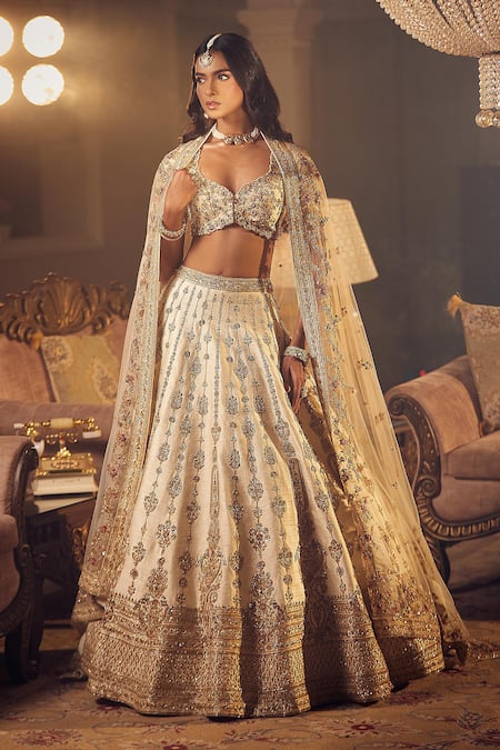 Azeera Prachi Zardozi Embroidered Bridal Lehenga Set 