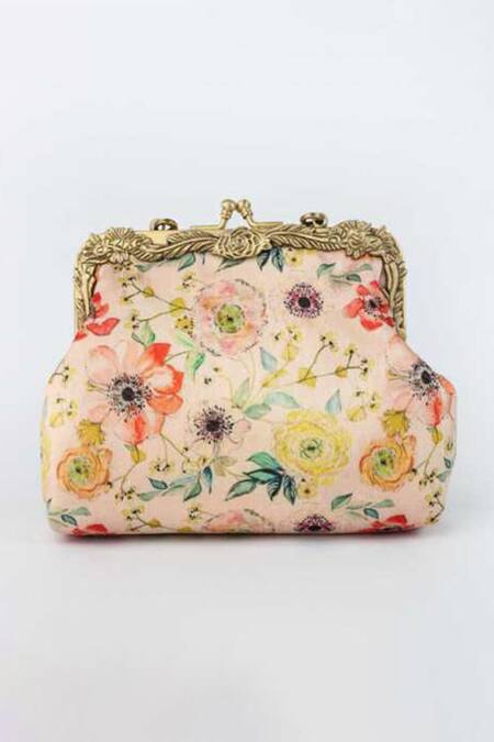 Vareli Bafna Bagh Vintage Print Clutch 