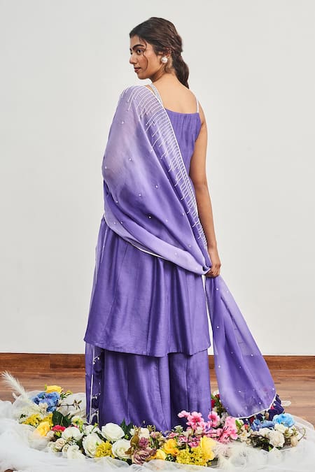 Disha Muchhala Cutdana Embroidered Kurta Pant Set 