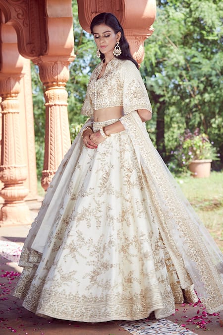 Azeera Rose Vine Embroidered Lehenga Set 