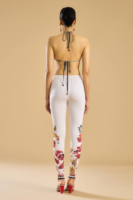 Rajdeep Ranawat French Blossom Print & Embellished Bralette 