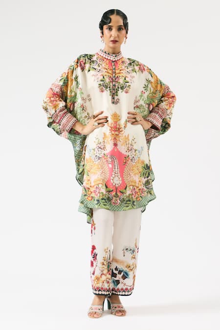 Rajdeep Ranawat Permaz Floral Print Straight Pant 