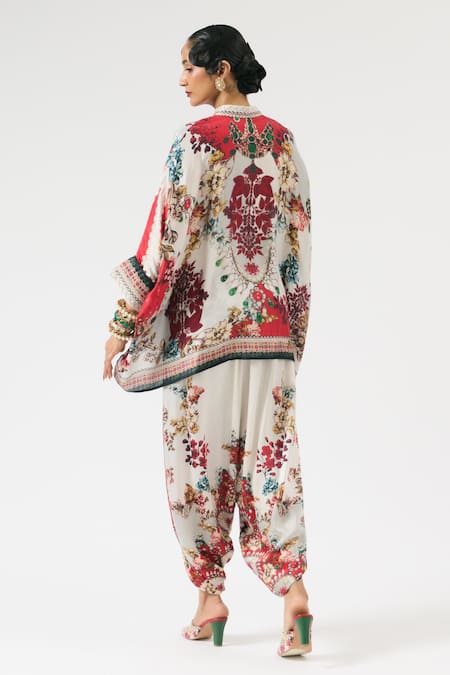 Rajdeep Ranawat Floral Print Short Tunic 