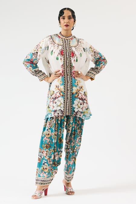 Rajdeep Ranawat Nilofer Ornamental Print Tunic 