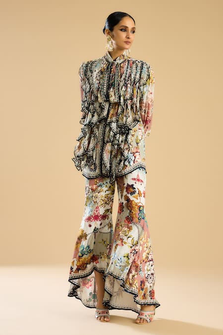 Rajdeep Ranawat Permaz Floral Print Pant 