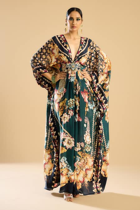 Rajdeep Ranawat Imama Floral Print Kaftan 